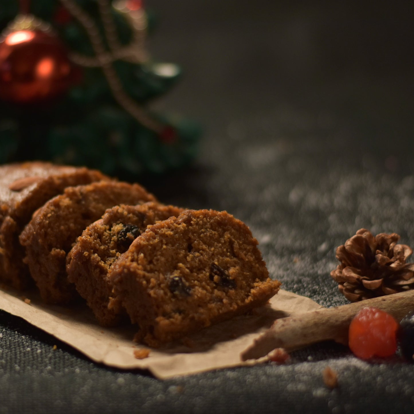 With dry fruits soaked in wine all year-long, our traditional rich Christmas and Holiday Plum Cake is ready for consumption. perfect christmas celebration dessert in offices and parties.