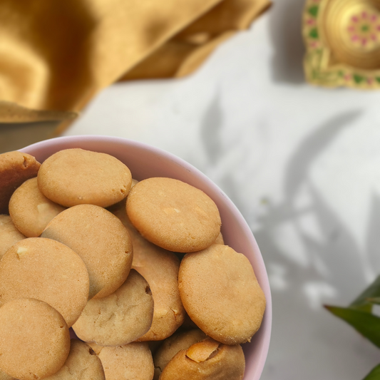 Desi gourmet cookie, Coffee Cashew, inspired by Indian sweets with a shelf life of 45 days and can be shipped PAN India