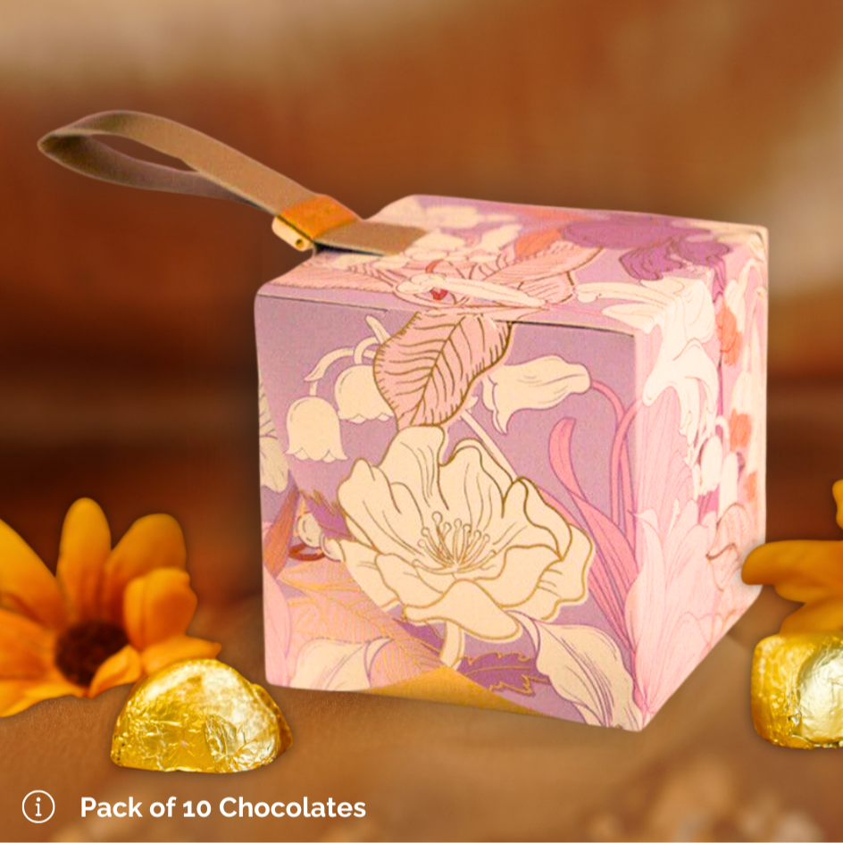 Make every celebration extra special with our Floral Elegance Chocolate Favors – a perfect fusion of luxury and charm. Featuring a beautifully designed floral box with a delicate handle, this exquisite favor is ideal for weddings, bridal showers, festive gatherings, and special occasions.