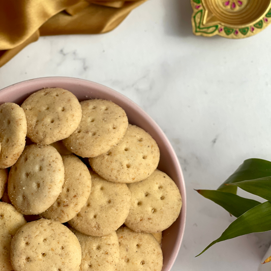 Desi gourmet cookie inspired by Indian sweets with a shelf life of 45 days and can be shipped PAN India