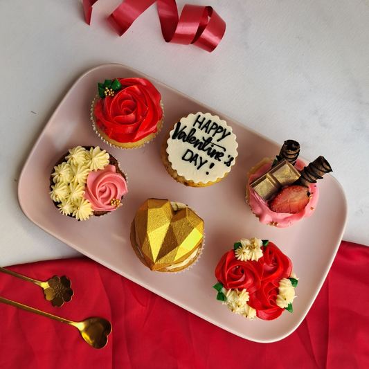 valentine's cupcakes for her, for him