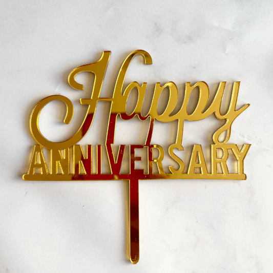 Happy Anniversary Cake Topper