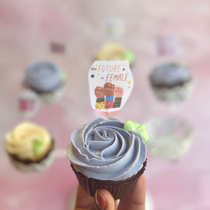 cupcakes. assorted cupcakes. eggless cupcakes. women's day cupcakes. women's day special. cakes. Bangalore. yummy. eggless. desserts. women power. cute gifts for her. gifts for her. bakery. Megan jain. dream a dozen. the future is female